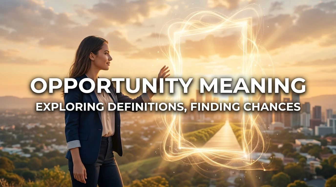 Opportunity Meaning in Daily Life
