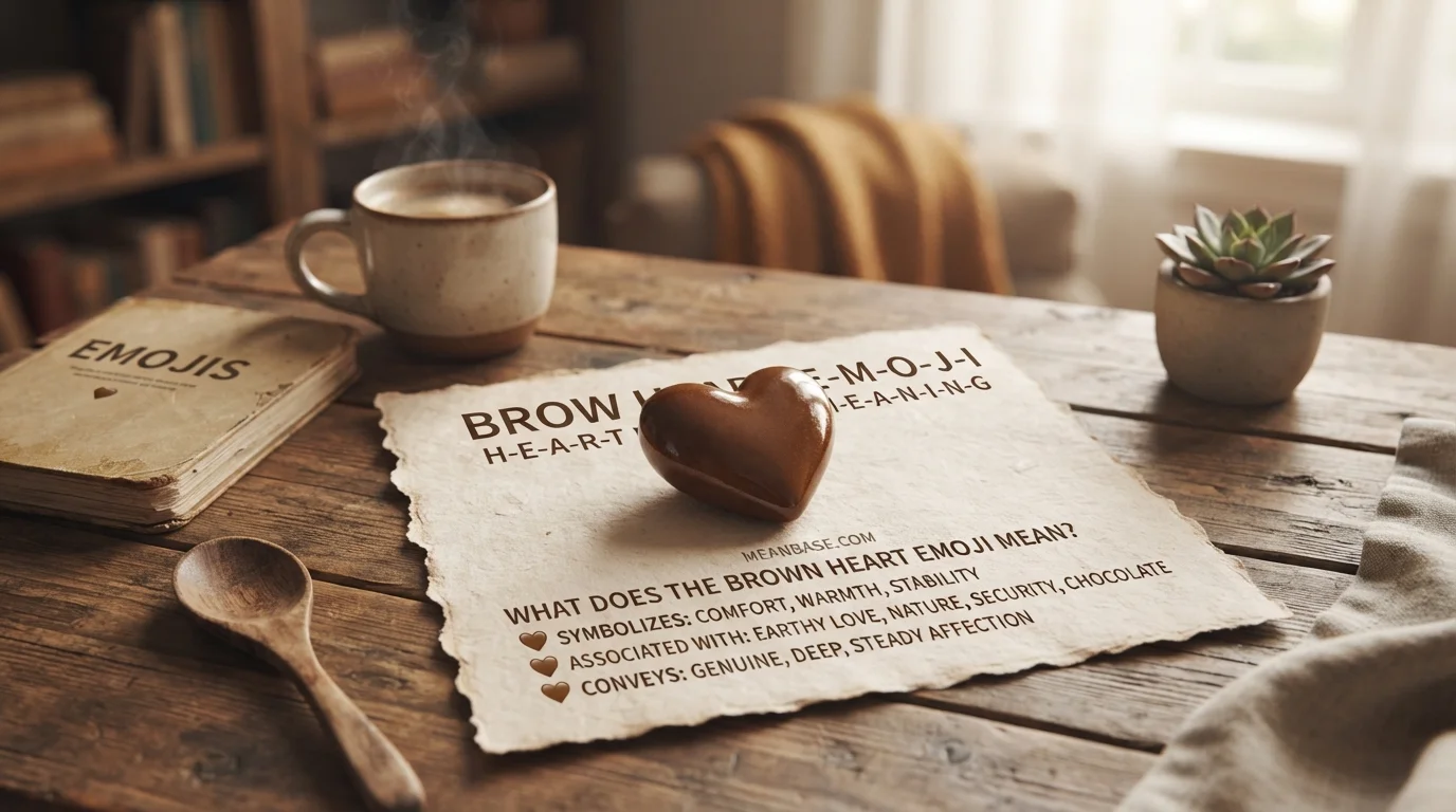 What Does the Brown Heart Emoji (🤎) Mean