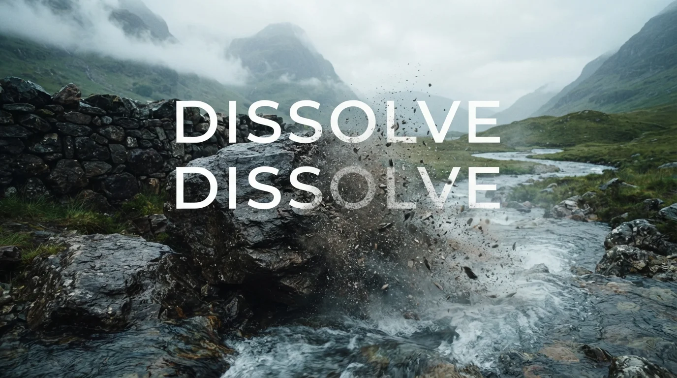 What Does “Dissolve” Mean in Text