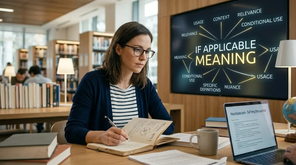 If Applicable Meaning