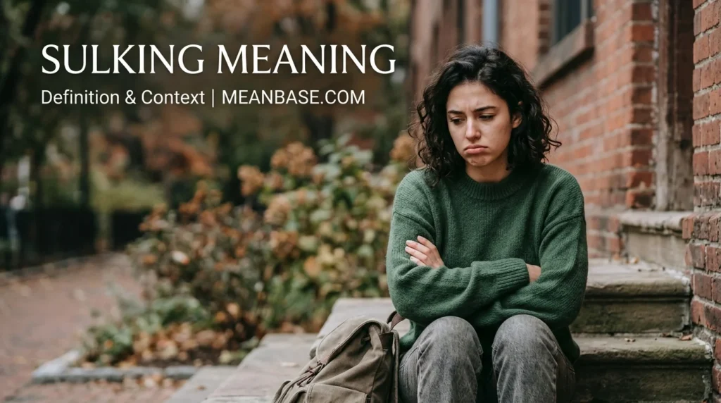 Sulking Meaning